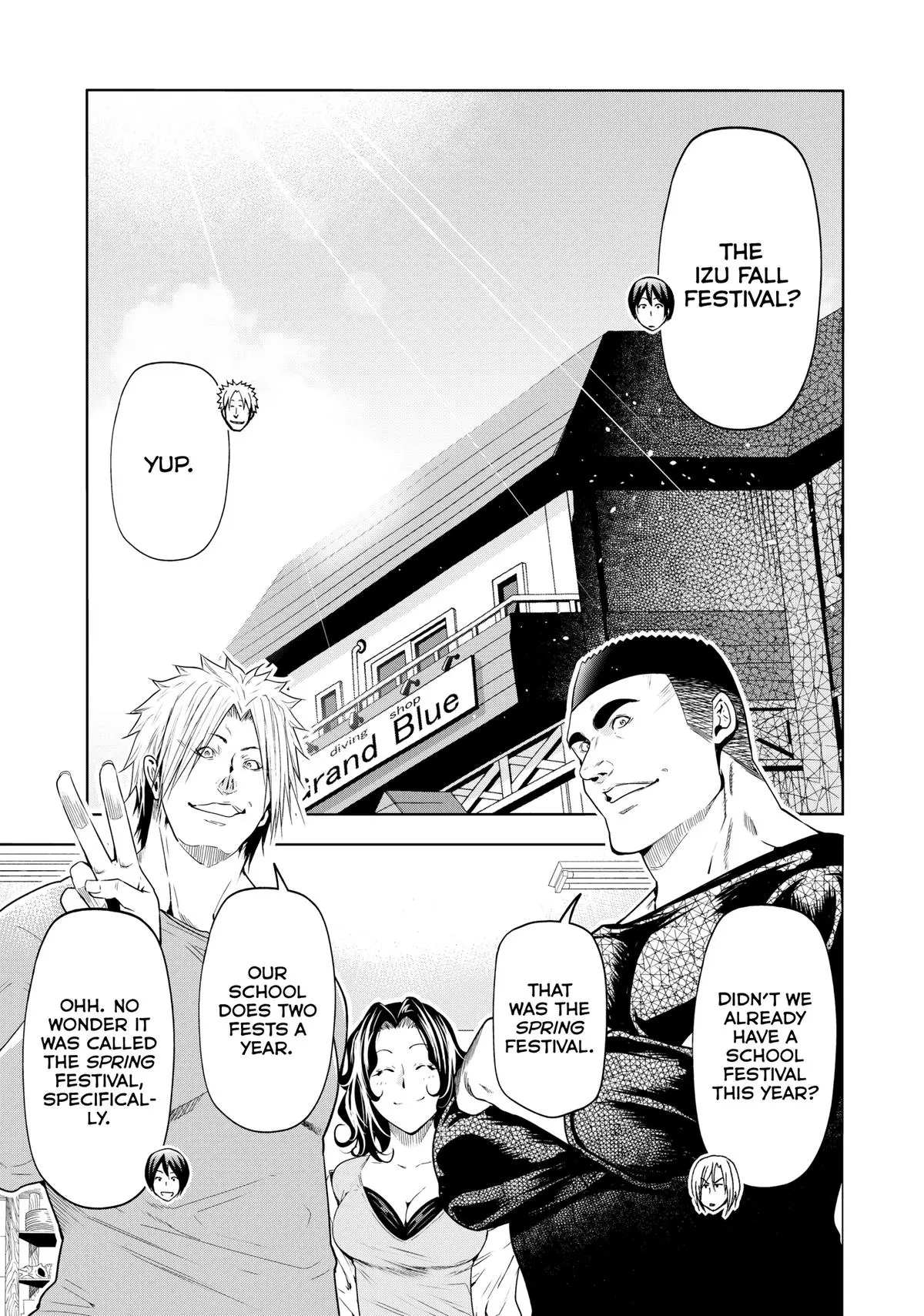 Read Grand Blue - Chapter 91 - w10.grandbluedreamingmanga.com | Image 3