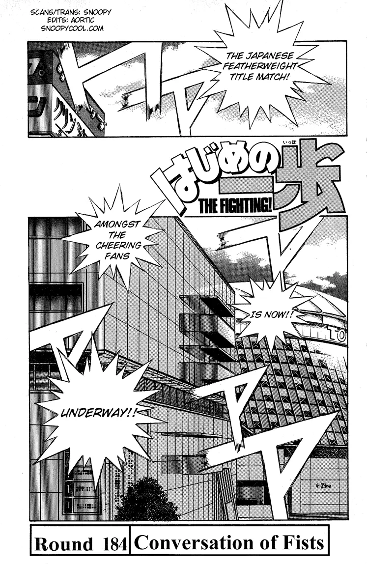 Read Hajime No Ippo - Chapter 184 - www.hajimenoippomanga.org | Image 1