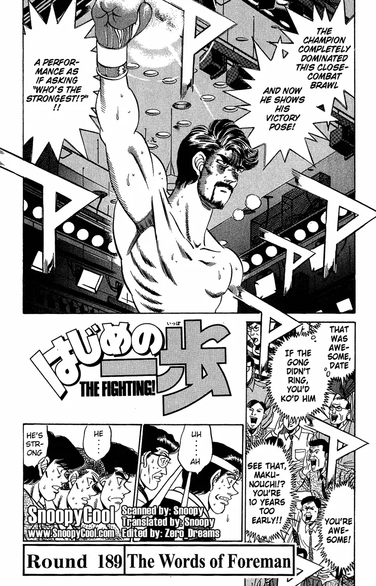 Read Hajime No Ippo - Chapter 189 - www.hajimenoippomanga.org | Image 1
