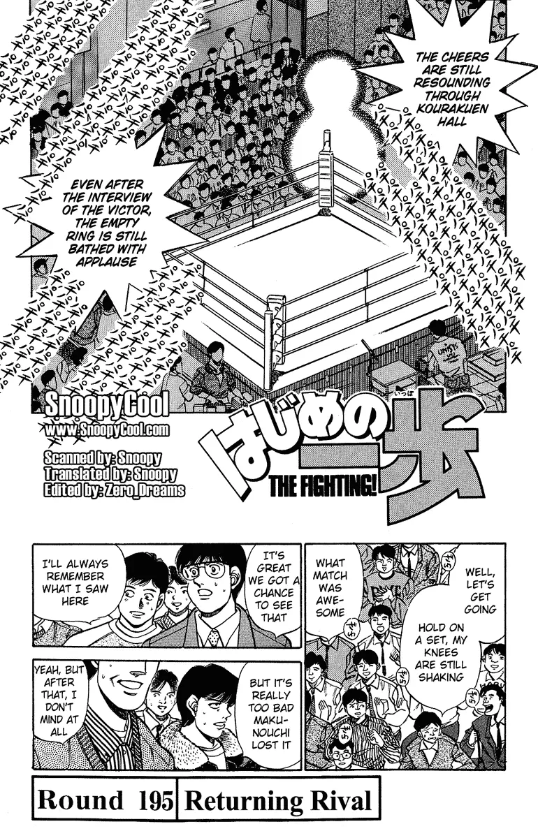 Read Hajime No Ippo - Chapter 195 - www.hajimenoippomanga.org | Image 1