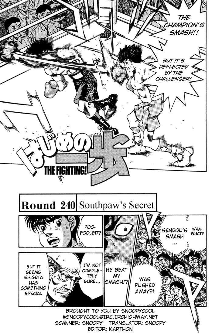 Read Hajime No Ippo - Chapter 240 - www.hajimenoippomanga.org | Image 1