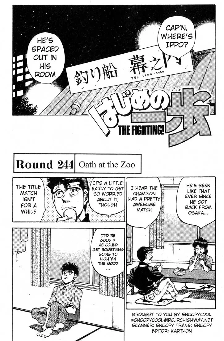 Read Hajime No Ippo - Chapter 244 - www.hajimenoippomanga.org | Image 1
