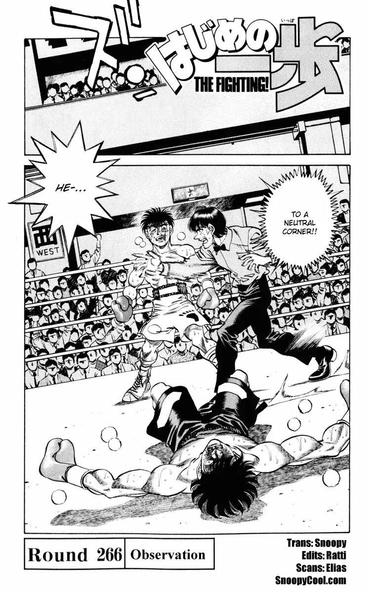 Read Hajime No Ippo - Chapter 266 - www.hajimenoippomanga.org | Image 1