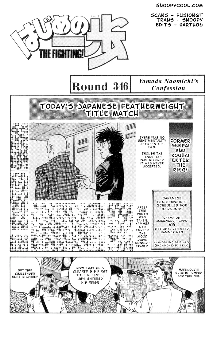 Read Hajime No Ippo - Chapter 346 - www.hajimenoippomanga.org | Image 1