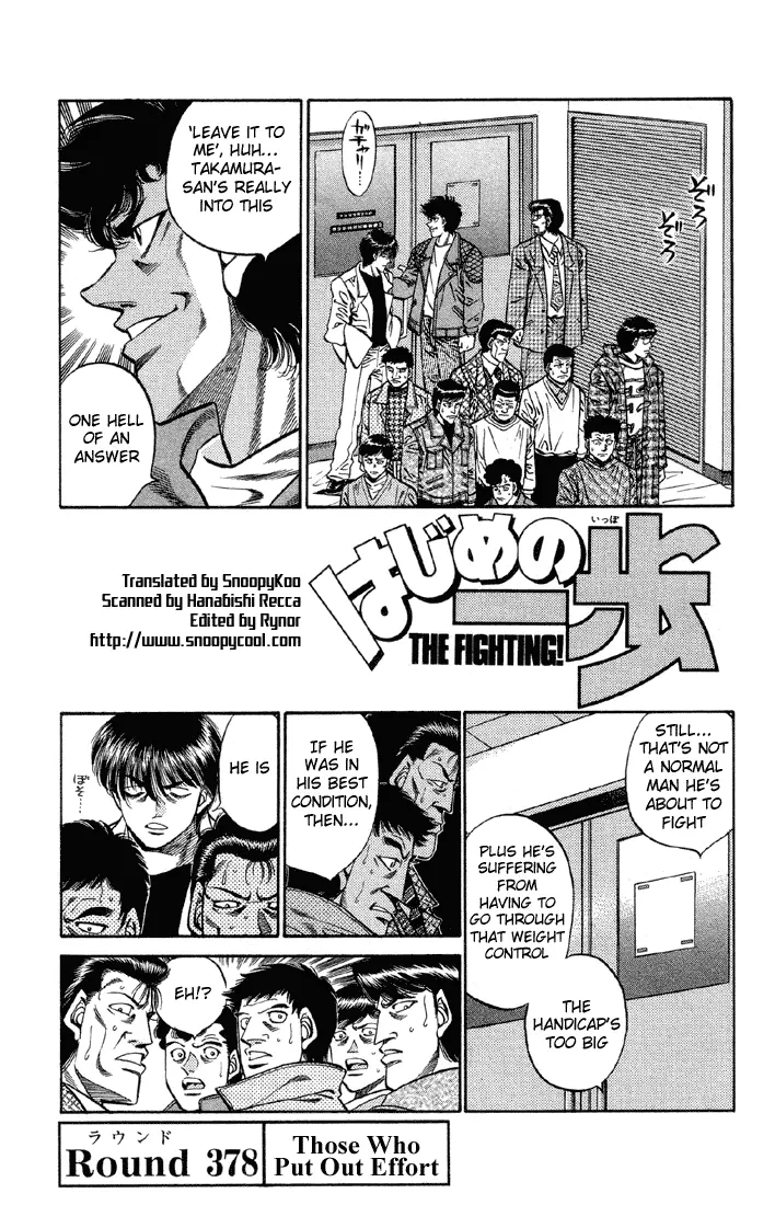 Read Hajime No Ippo - Chapter 378 - www.hajimenoippomanga.org | Image 1