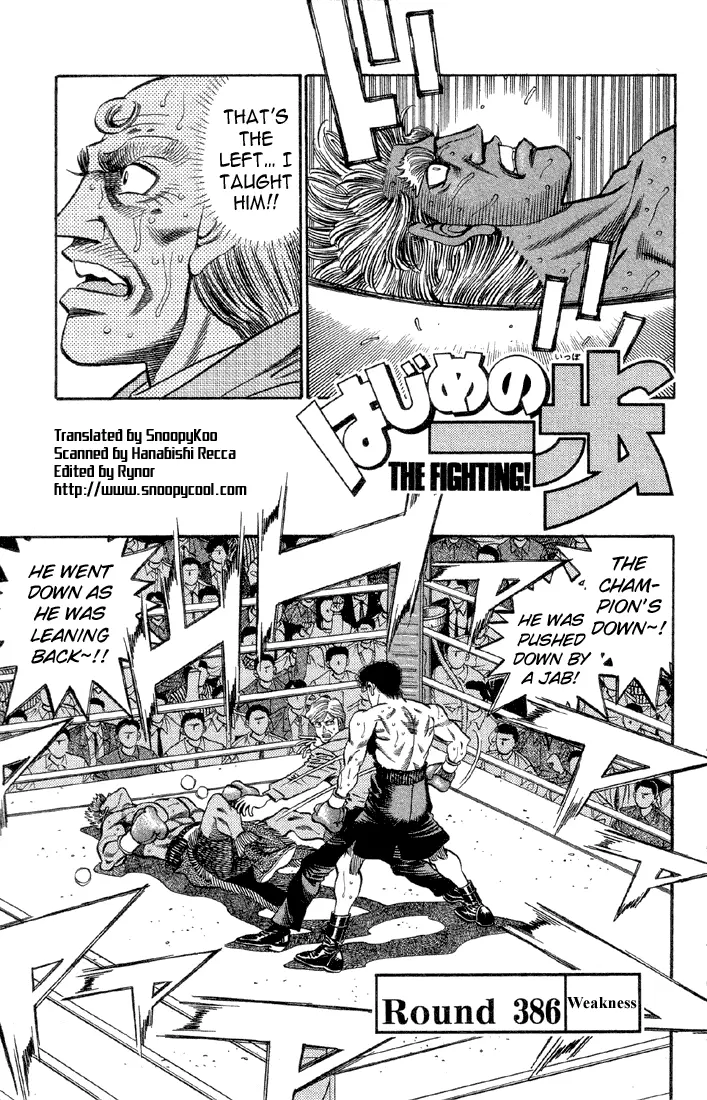 Read Hajime No Ippo - Chapter 386 - www.hajimenoippomanga.org | Image 1
