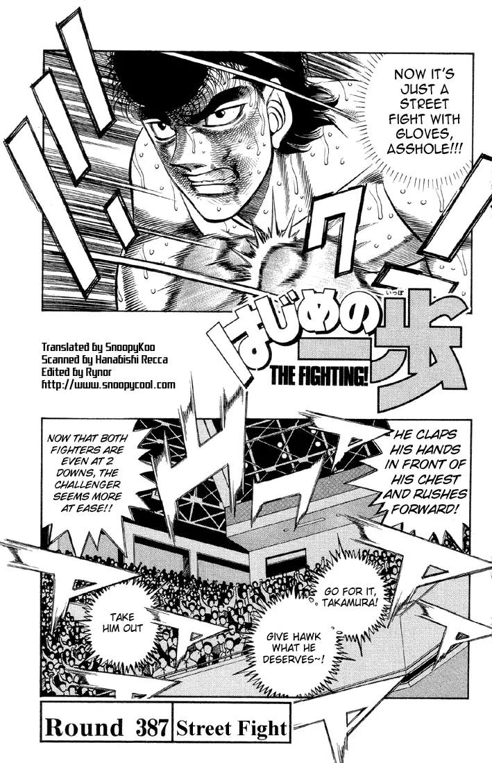 Read Hajime No Ippo - Chapter 387 - www.hajimenoippomanga.org | Image 1