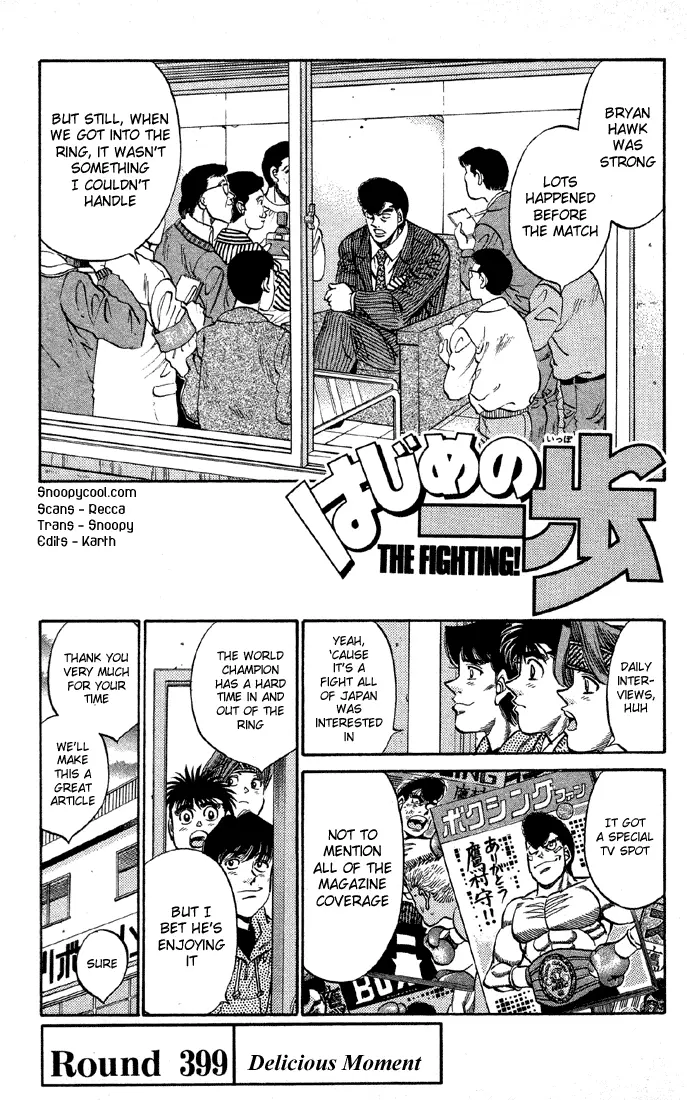 Read Hajime No Ippo - Chapter 399 - www.hajimenoippomanga.org | Image 1