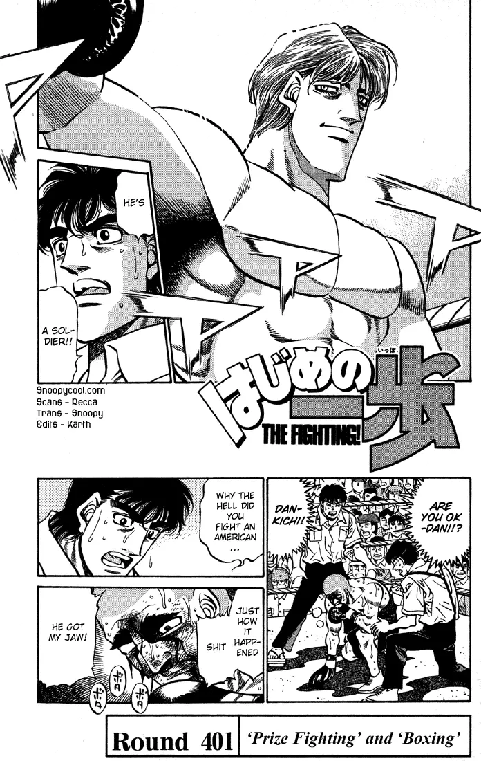 Read Hajime No Ippo - Chapter 401 - www.hajimenoippomanga.org | Image 1