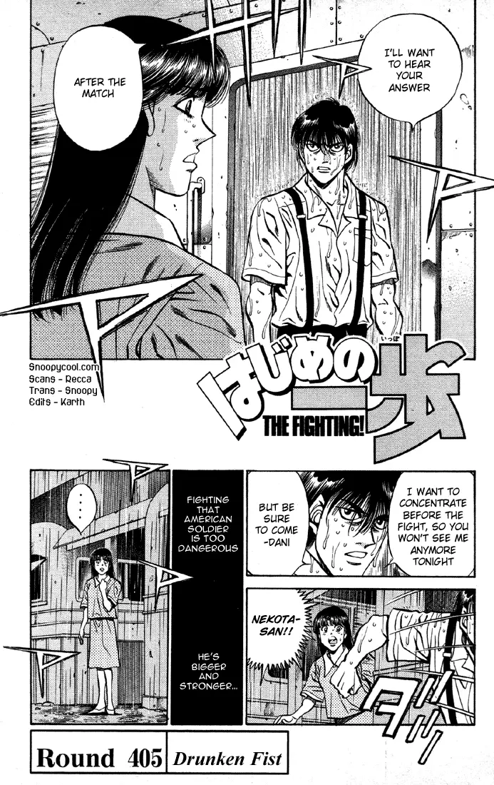 Read Hajime No Ippo - Chapter 405 - www.hajimenoippomanga.org | Image 1