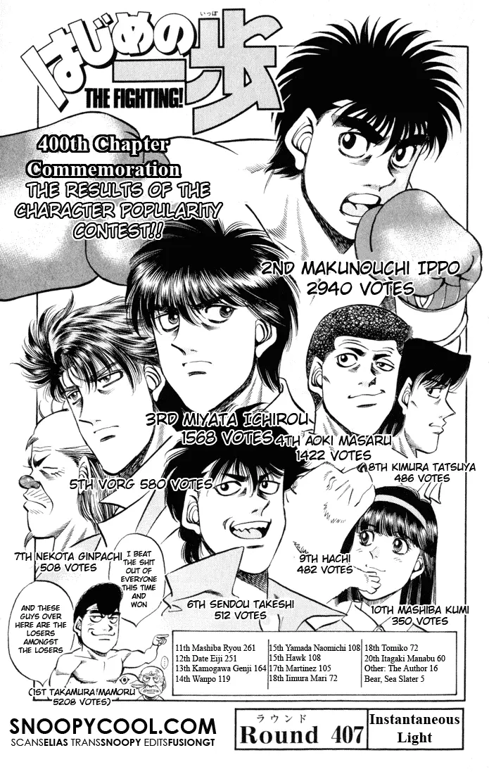 Read Hajime No Ippo - Chapter 407 - www.hajimenoippomanga.org | Image 4