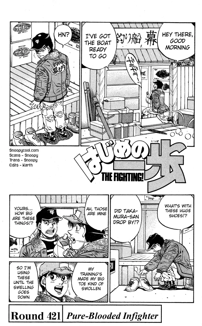 Read Hajime No Ippo - Chapter 421 - www.hajimenoippomanga.org | Image 1