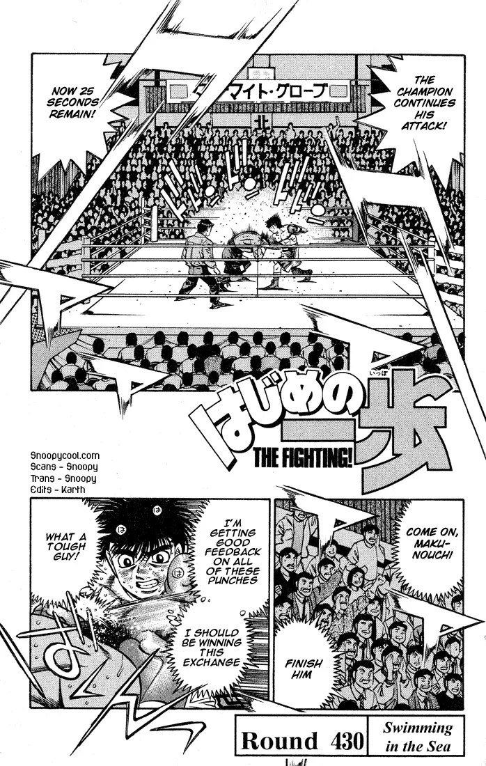 Read Hajime No Ippo - Chapter 430 - www.hajimenoippomanga.org | Image 1