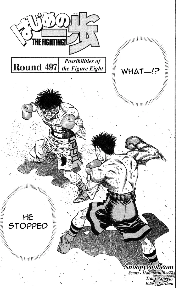 Read Hajime No Ippo - Chapter 497 - www.hajimenoippomanga.org | Image 1