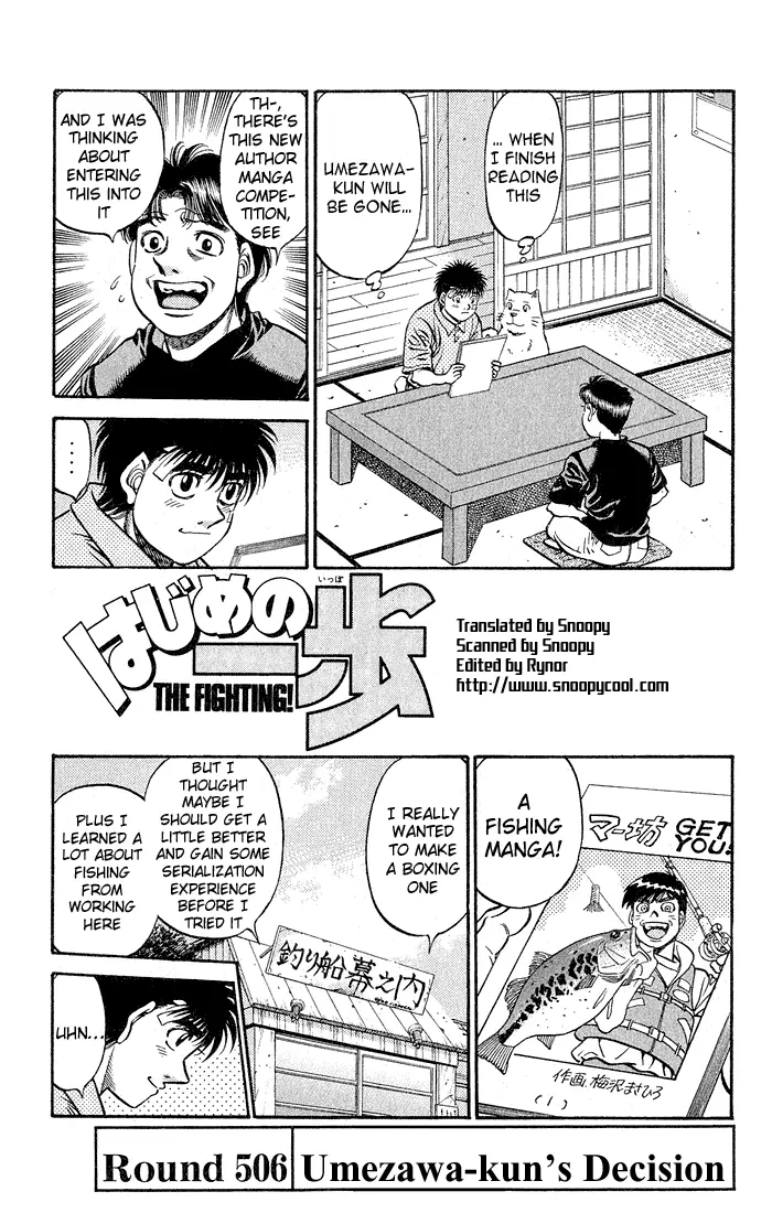 Read Hajime No Ippo - Chapter 506 - www.hajimenoippomanga.org | Image 1