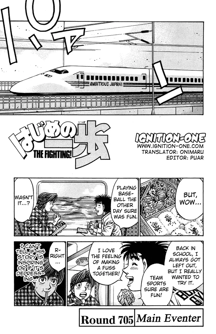 Read Hajime No Ippo - Chapter 705 - www.hajimenoippomanga.org | Image 1