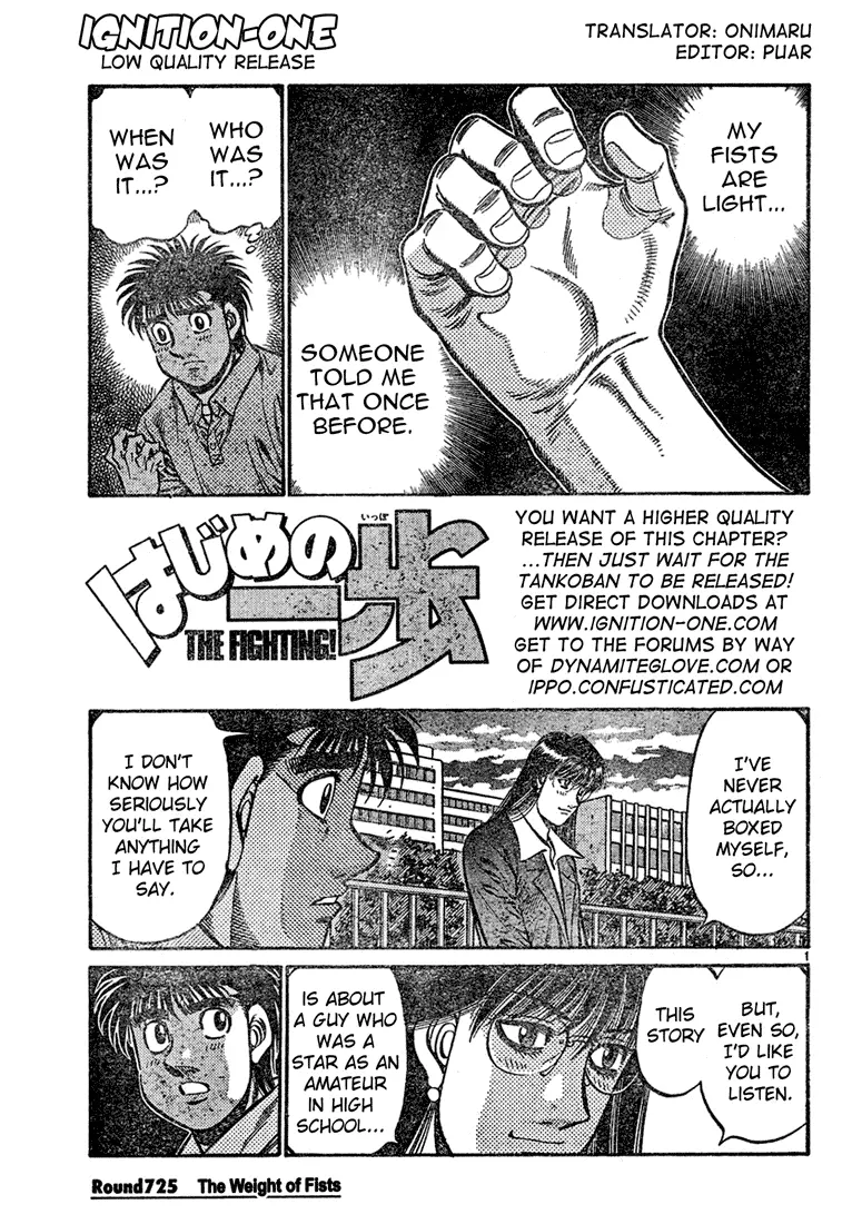 Read Hajime No Ippo - Chapter 725 - www.hajimenoippomanga.org | Image 1