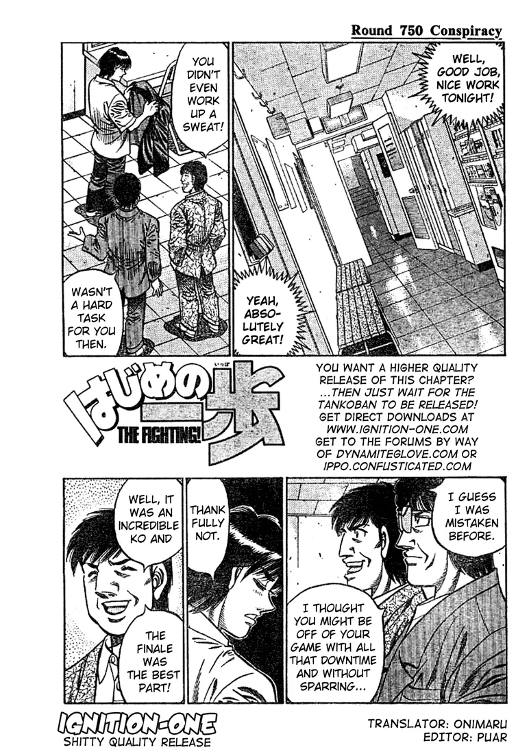 Read Hajime No Ippo - Chapter 750 - www.hajimenoippomanga.org | Image 1