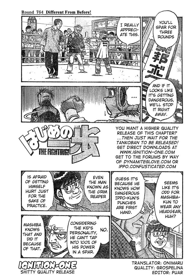Read Hajime No Ippo - Chapter 764 - www.hajimenoippomanga.org | Image 1