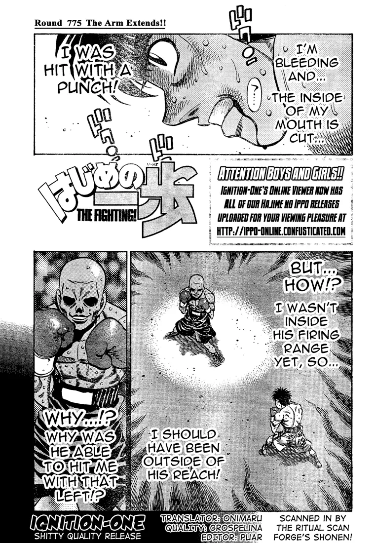Read Hajime No Ippo - Chapter 775 - www.hajimenoippomanga.org | Image 1