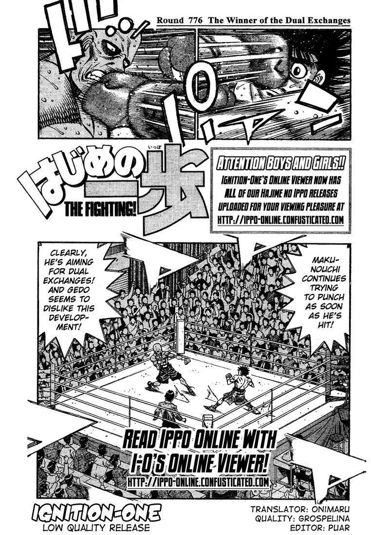 Read Hajime No Ippo - Chapter 776 - www.hajimenoippomanga.org | Image 1