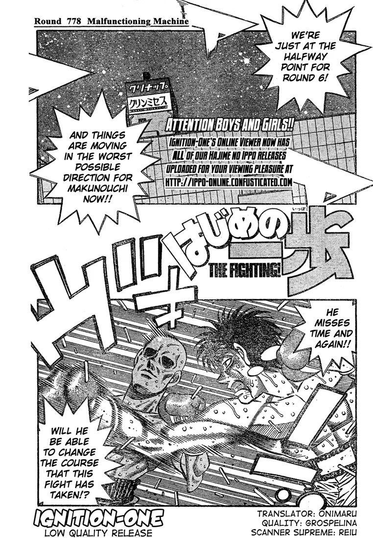 Read Hajime No Ippo - Chapter 778 - www.hajimenoippomanga.org | Image 1