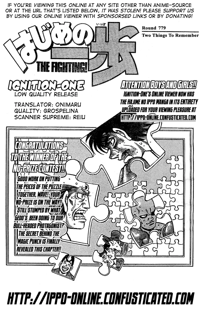 Read Hajime No Ippo - Chapter 780 - www.hajimenoippomanga.org | Image 1