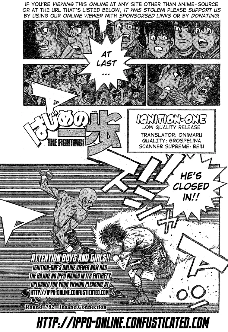 Read Hajime No Ippo - Chapter 782 - www.hajimenoippomanga.org | Image 1