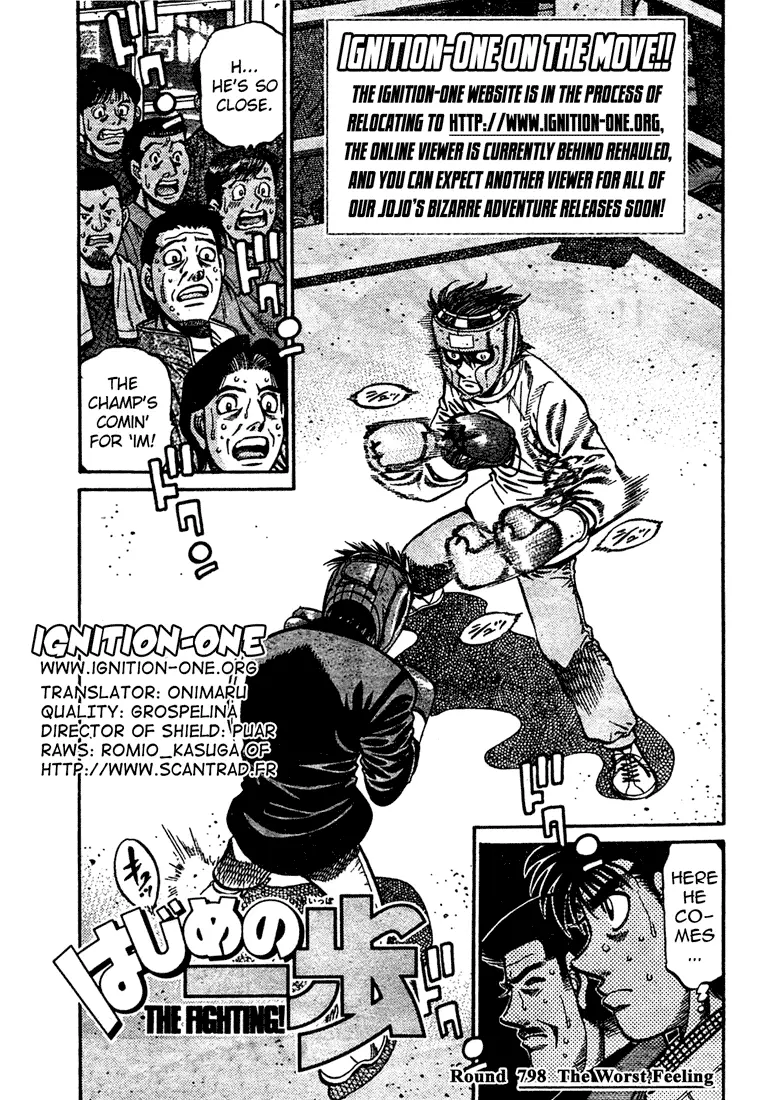 Read Hajime No Ippo - Chapter 798 - www.hajimenoippomanga.org | Image 1