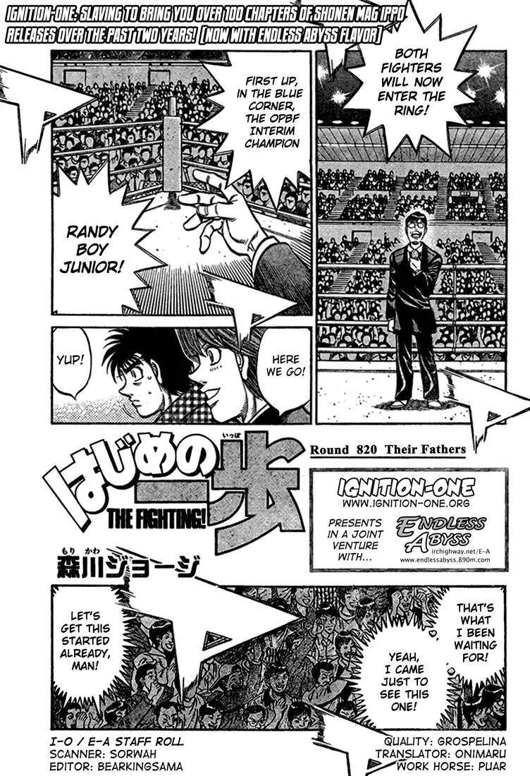 Read Hajime No Ippo - Chapter 820 - www.hajimenoippomanga.org | Image 1