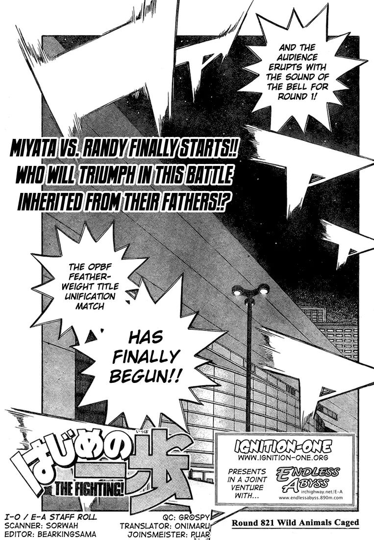 Read Hajime No Ippo - Chapter 821 - www.hajimenoippomanga.org | Image 1