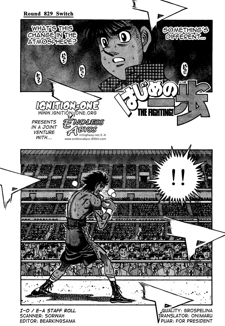 Read Hajime No Ippo - Chapter 829 - www.hajimenoippomanga.org | Image 1
