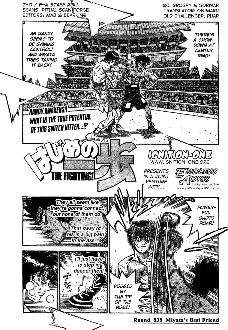 Read Hajime No Ippo - Chapter 838 - www.hajimenoippomanga.org | Image 1
