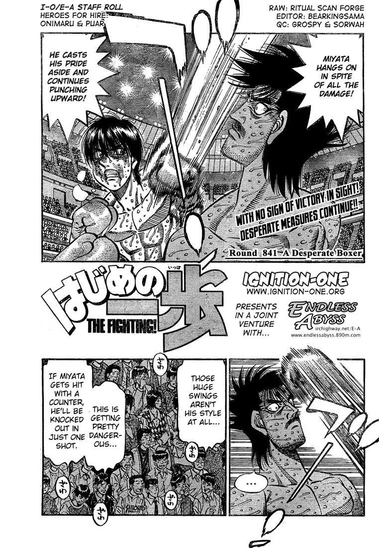 Read Hajime No Ippo - Chapter 841 - www.hajimenoippomanga.org | Image 1