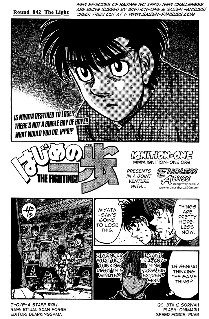 Read Hajime No Ippo - Chapter 842 - www.hajimenoippomanga.org | Image 1