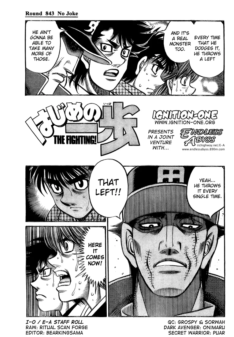 Read Hajime No Ippo - Chapter 843 - www.hajimenoippomanga.org | Image 1