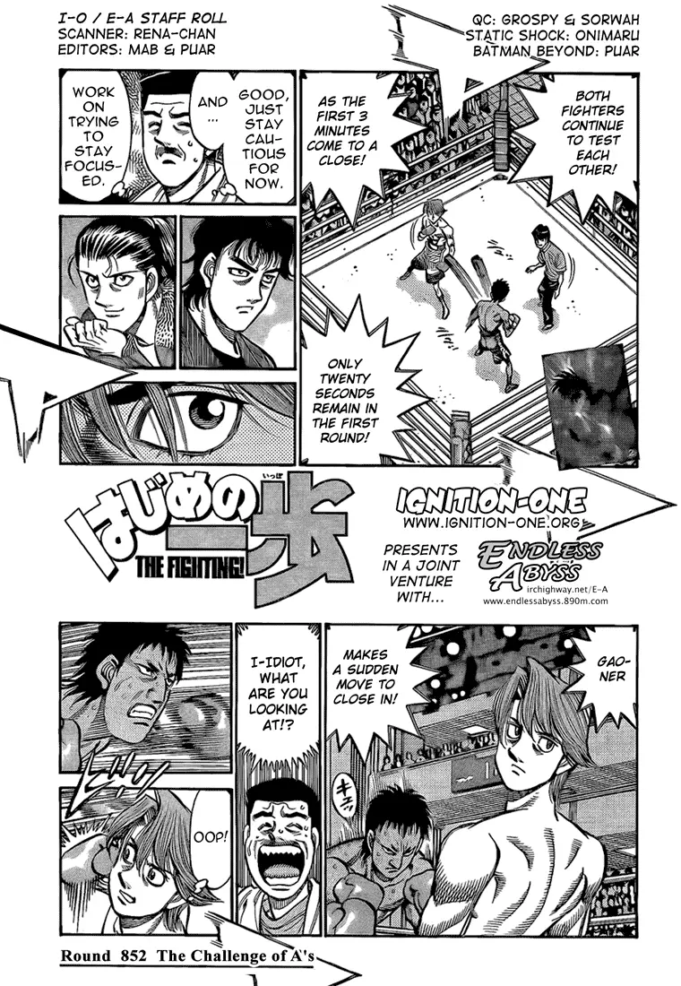 Read Hajime No Ippo - Chapter 852 - www.hajimenoippomanga.org | Image 1