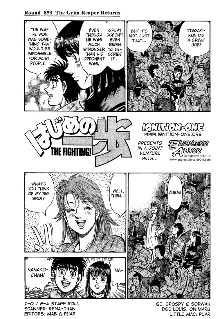Read Hajime No Ippo - Chapter 853 - www.hajimenoippomanga.org | Image 1