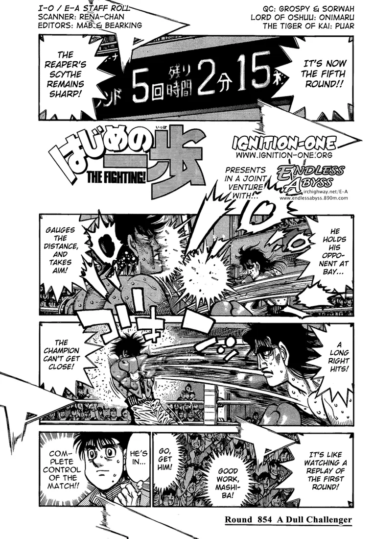 Read Hajime No Ippo - Chapter 854 - www.hajimenoippomanga.org | Image 1