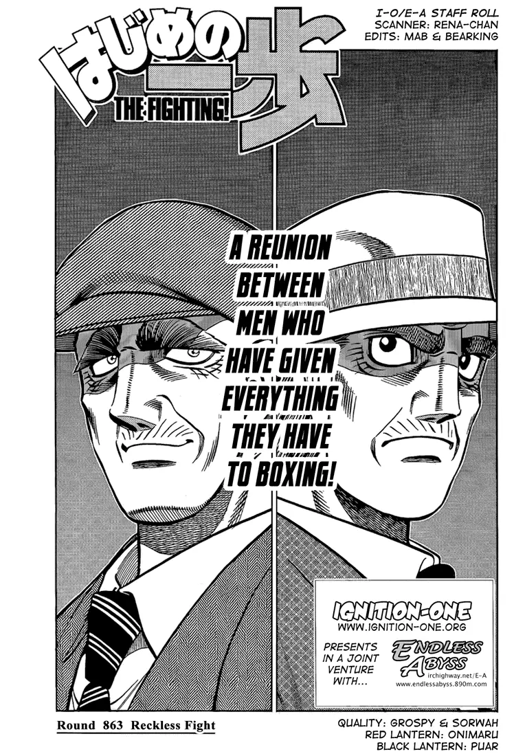 Read Hajime No Ippo - Chapter 863 - www.hajimenoippomanga.org | Image 1