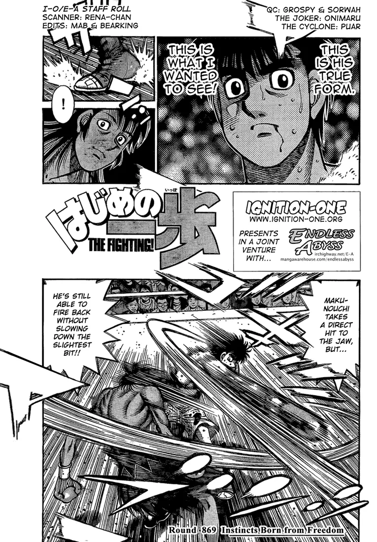 Read Hajime No Ippo - Chapter 869 - www.hajimenoippomanga.org | Image 1
