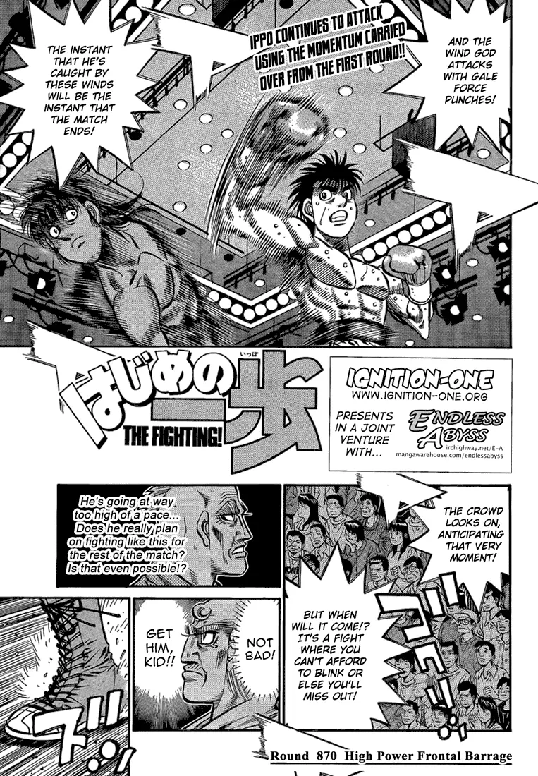 Read Hajime No Ippo - Chapter 870 - www.hajimenoippomanga.org | Image 1