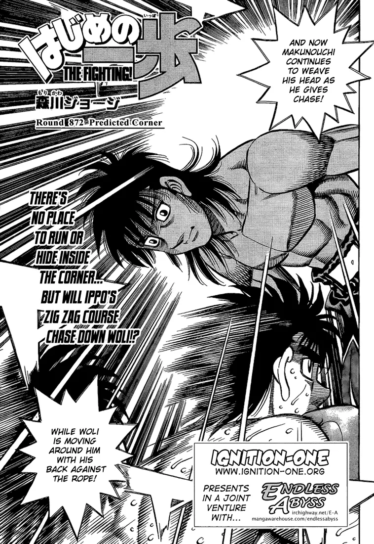 Read Hajime No Ippo - Chapter 872 - www.hajimenoippomanga.org | Image 1