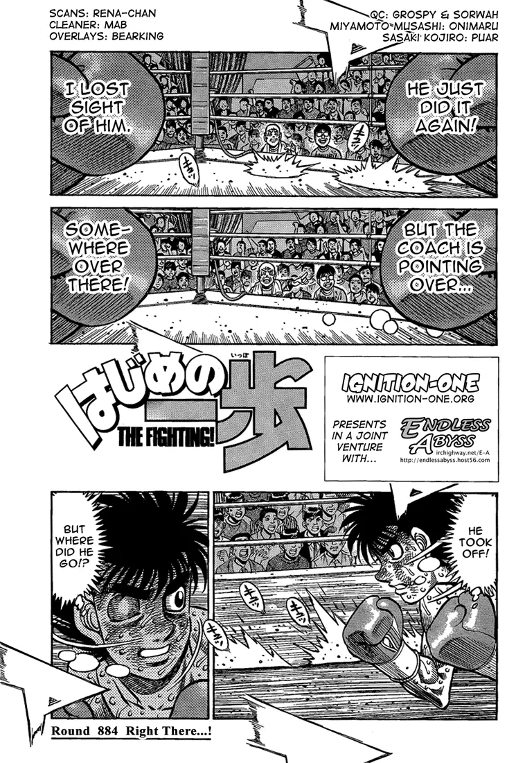 Read Hajime No Ippo - Chapter 884 - www.hajimenoippomanga.org | Image 1
