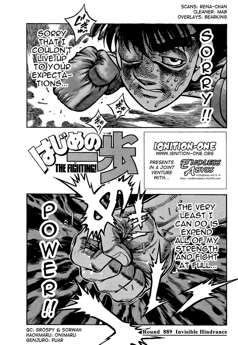 Read Hajime No Ippo - Chapter 889 - www.hajimenoippomanga.org | Image 1