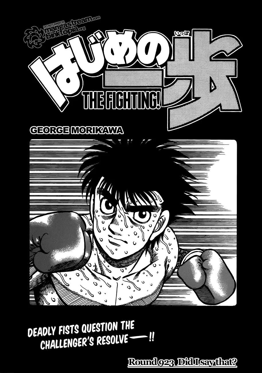 Read Hajime No Ippo - Chapter 923 - www.hajimenoippomanga.org | Image 1