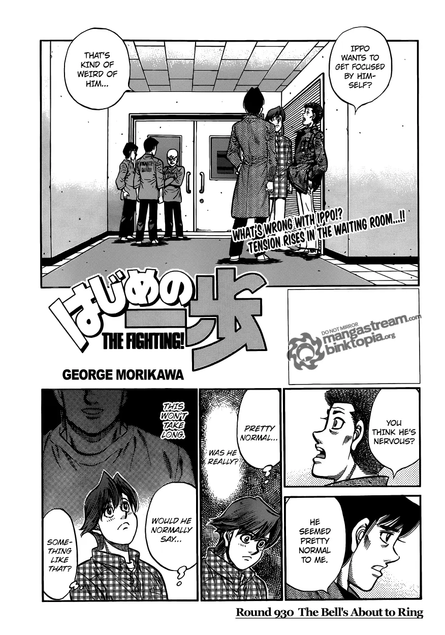 Read Hajime No Ippo - Chapter 930 - www.hajimenoippomanga.org | Image 1