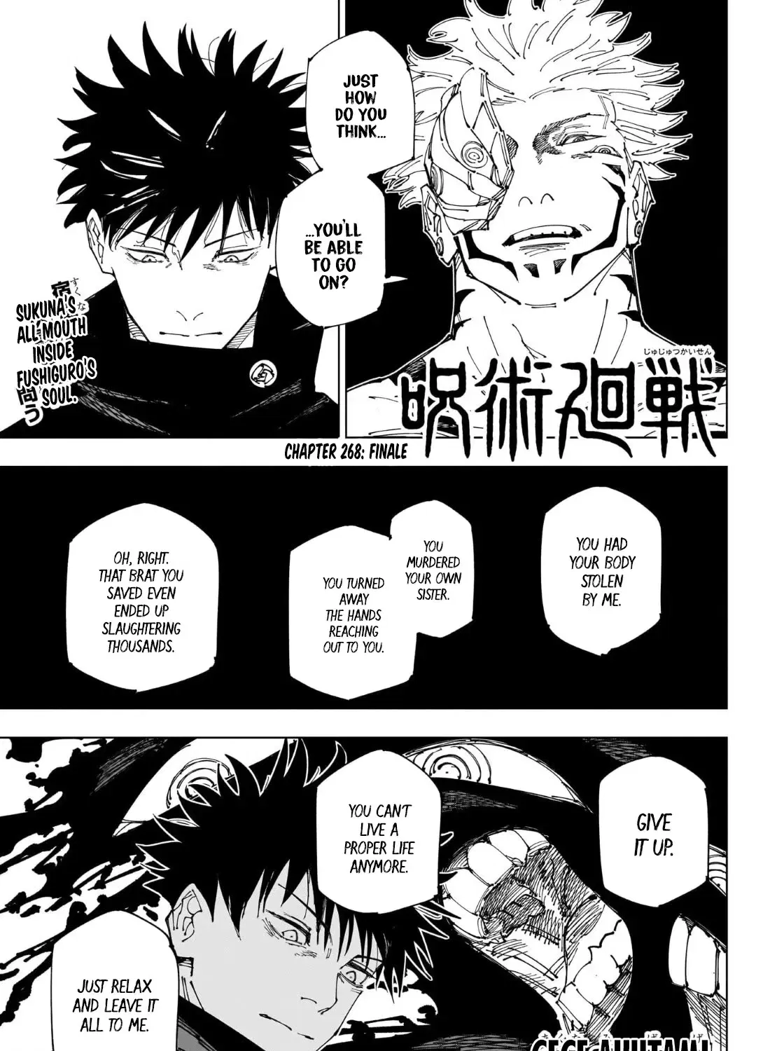 Read Jujutsu Kaisen - Chapter 268 - www.jujutsukaisenmnagafree.com | Image 1