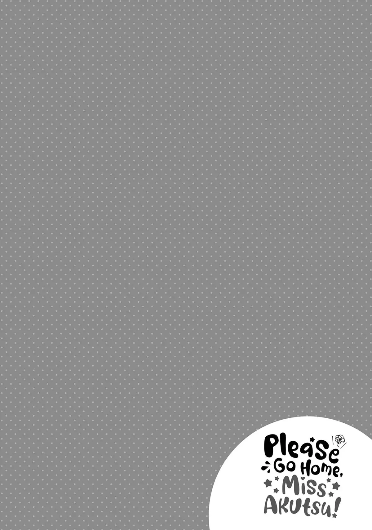 Please Go Home, Miss Akutsu! Chapter 185